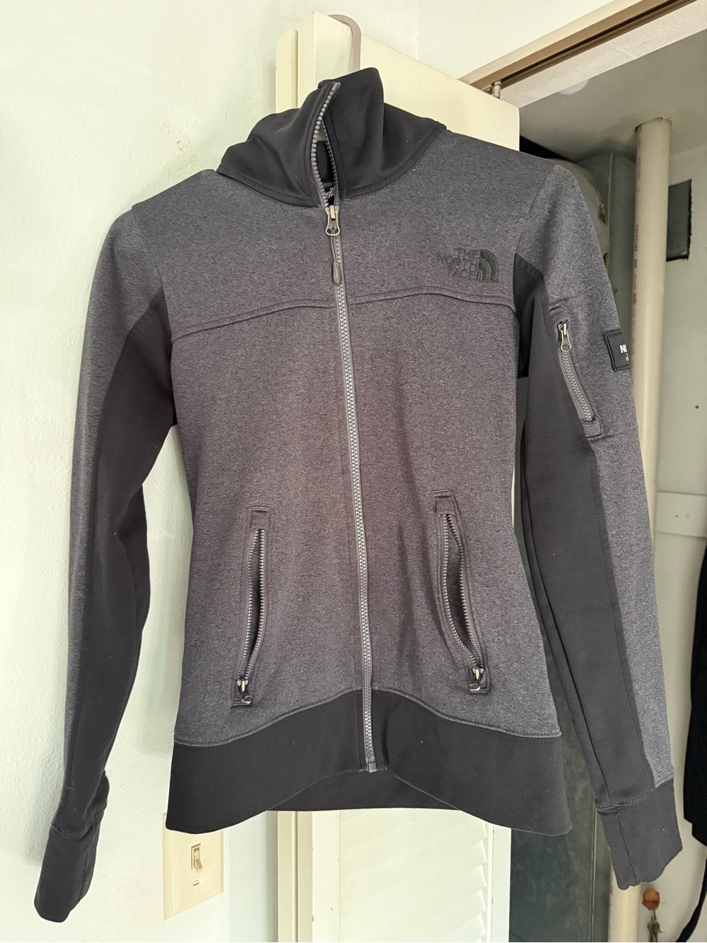 The North Face Women's Black & Charcoal Zip-Up Utility Jacket